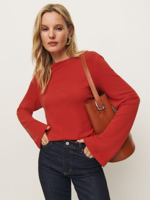 Eternity Knit Top - Sundried Tomato